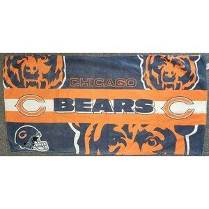 Chicago Bears Beach Towel NFL 27 x 54 inch McArthur Chicago Helmet Logo Vintage